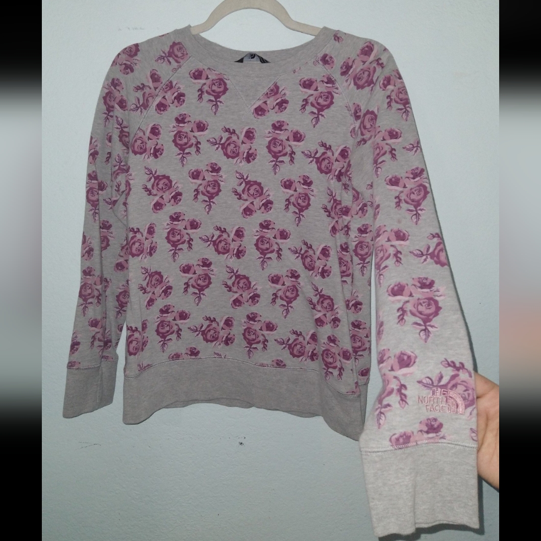 Floral Gray Sweater